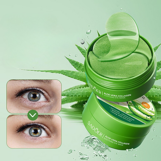 Máscara Hidratante de Aloe Vera para los Ojos - Antienvejecimiento, Elimina Arrugas y Ojeras