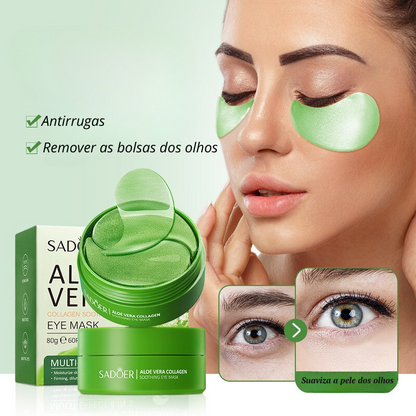 Máscara Hidratante de Aloe Vera para los Ojos - Antienvejecimiento, Elimina Arrugas y Ojeras